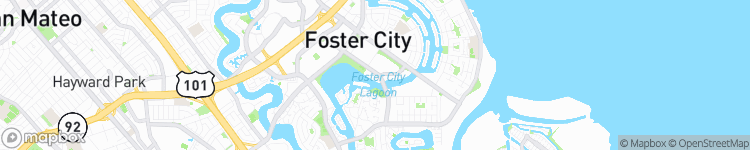 Foster City - map