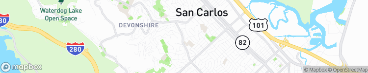 San Carlos - map