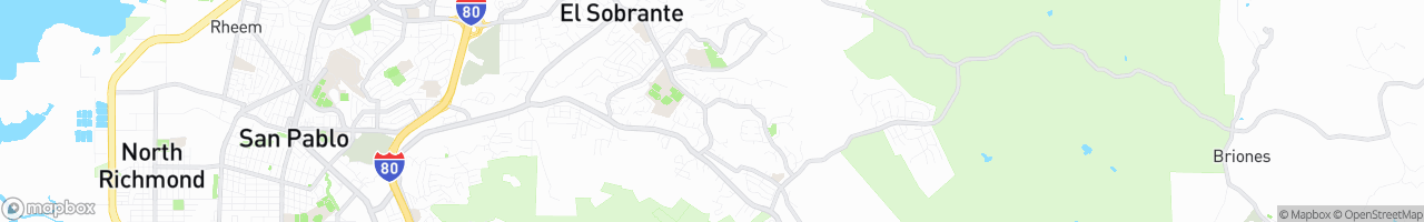 Sobrante Water Treatment Plant - map