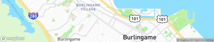 Burlingame - map