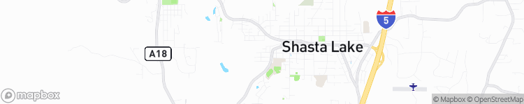 Shasta Lake - map