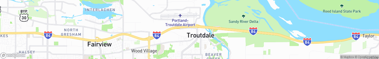 TA Troutdale - map
