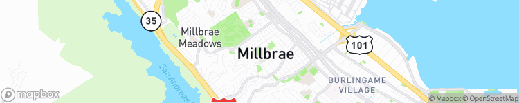 Millbrae - map