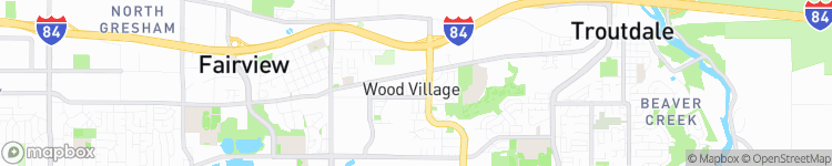 Wood Village - map