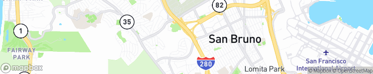 San Bruno - map