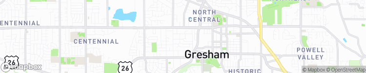 Gresham - map