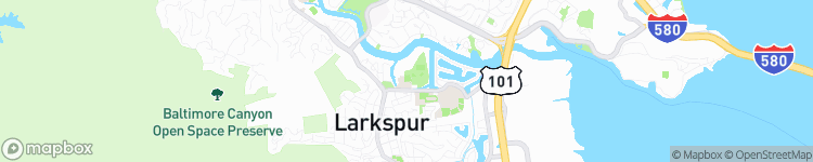 Larkspur - map