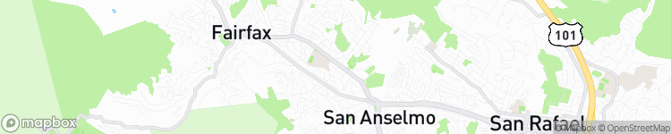 San Anselmo - map