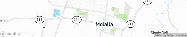 Molalla - map