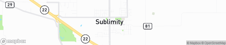 Sublimity - map