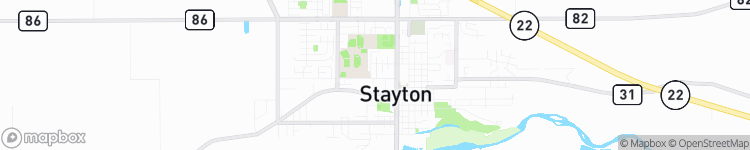 Stayton - map