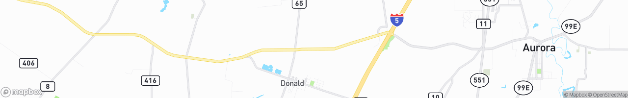 Weigh Station Donald WB - map