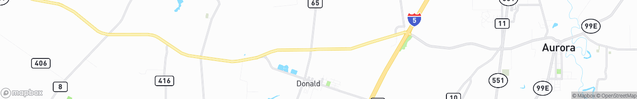 Weigh Station Donald EB - map
