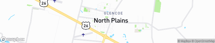 North Plains - map