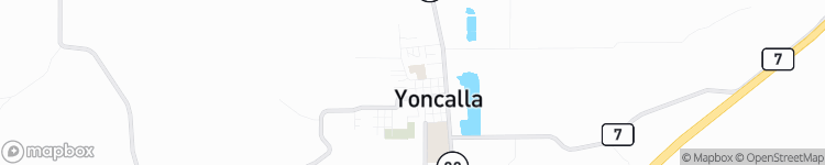 Yoncalla - map