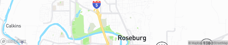 Roseburg - map