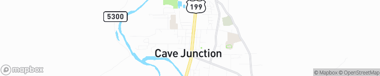 Cave Junction - map