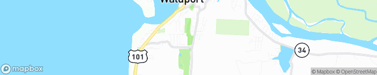 Waldport - map