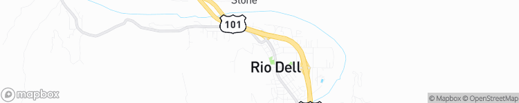 Rio Dell - map