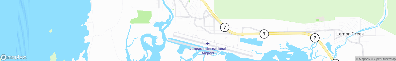 Juneau International Airport - map