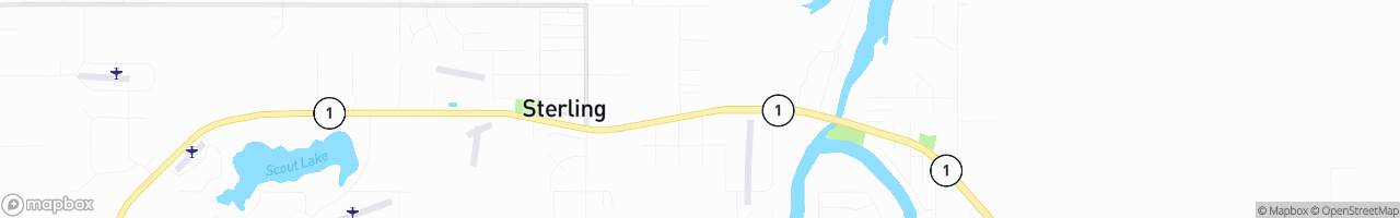 Weigh Station Sterling EB & WB - map