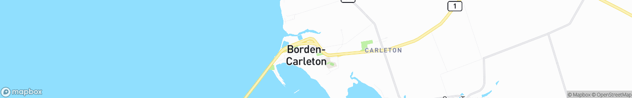 Borden Carlton Key Stop - map