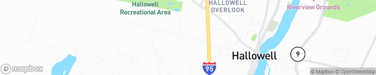 Hallowell - map