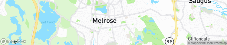 Melrose - map