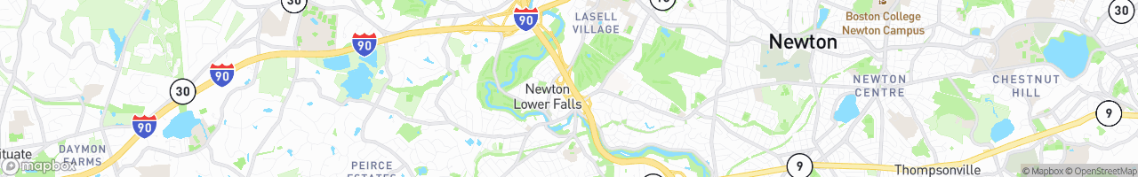 128 Newton Gas - map
