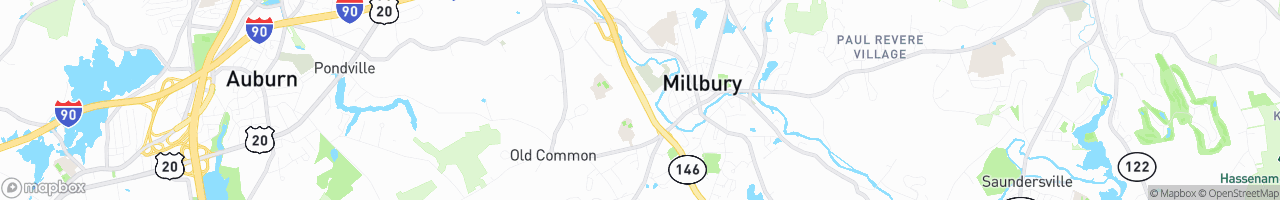 Millbury Xtra Mart - map