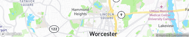 Worcester - map