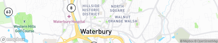 Waterbury - map