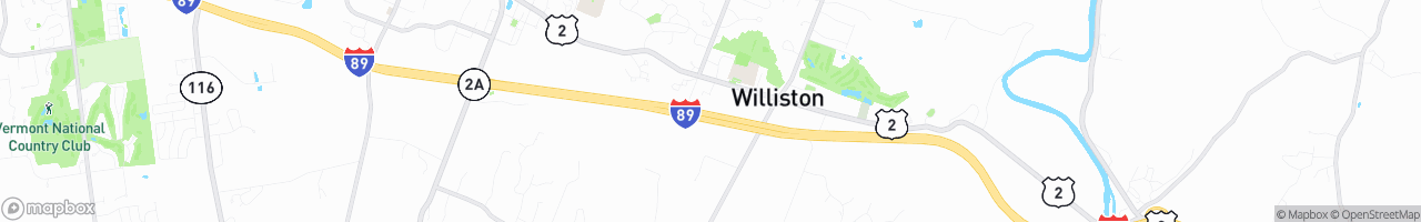 Weigh Station Williston NB - map