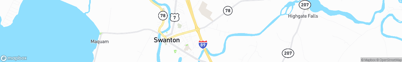 Swanton Mobil Mart - map