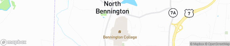 North Bennington - map
