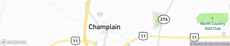Champlain - map