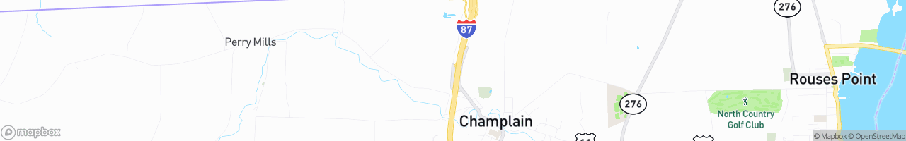 Champlain Peterbilt - map