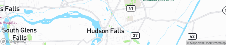 Hudson Falls - map