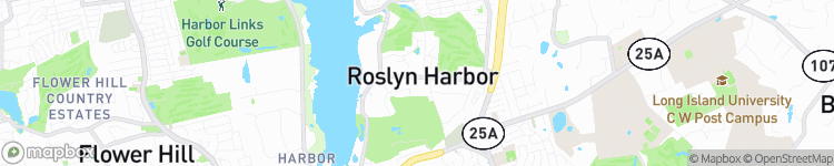 Roslyn Harbor - map