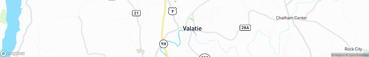Valatie - map