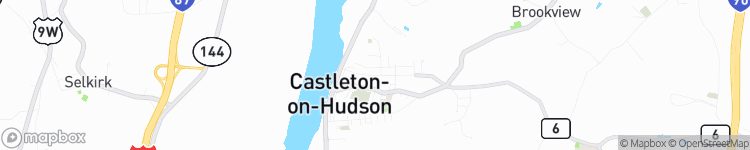 Castleton-on-Hudson - map