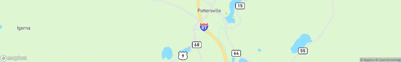 Pottersville Nice & Easy - map