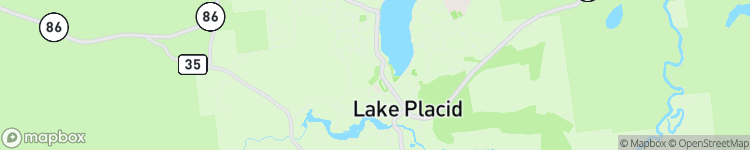 Lake Placid - map
