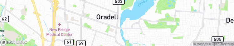 Oradell - map