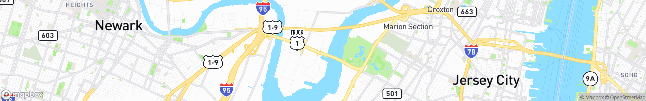 New Jersey Truck Stop - map