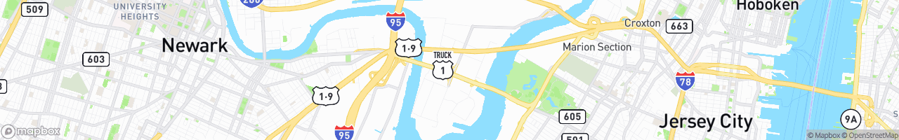 Tullo Truck Stop - map