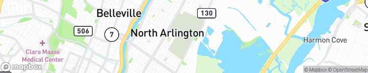 North Arlington - map