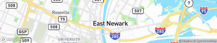East Newark - map