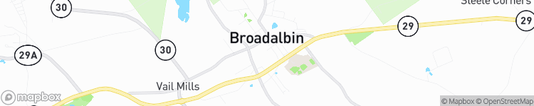 Broadalbin - map