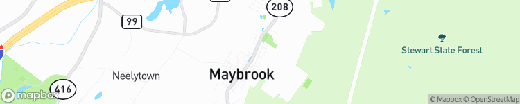 Maybrook - map